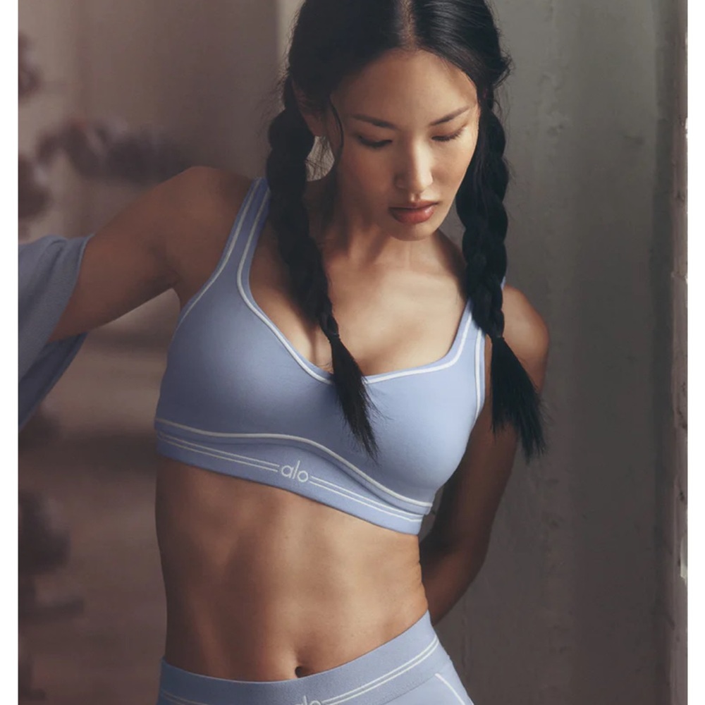 ALO Airbrush Heart Throb Bra NWT